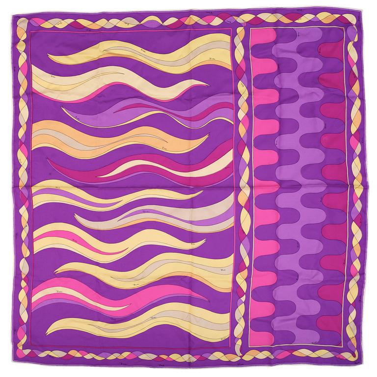 EMILIO PUCCI, a silk scarf.
