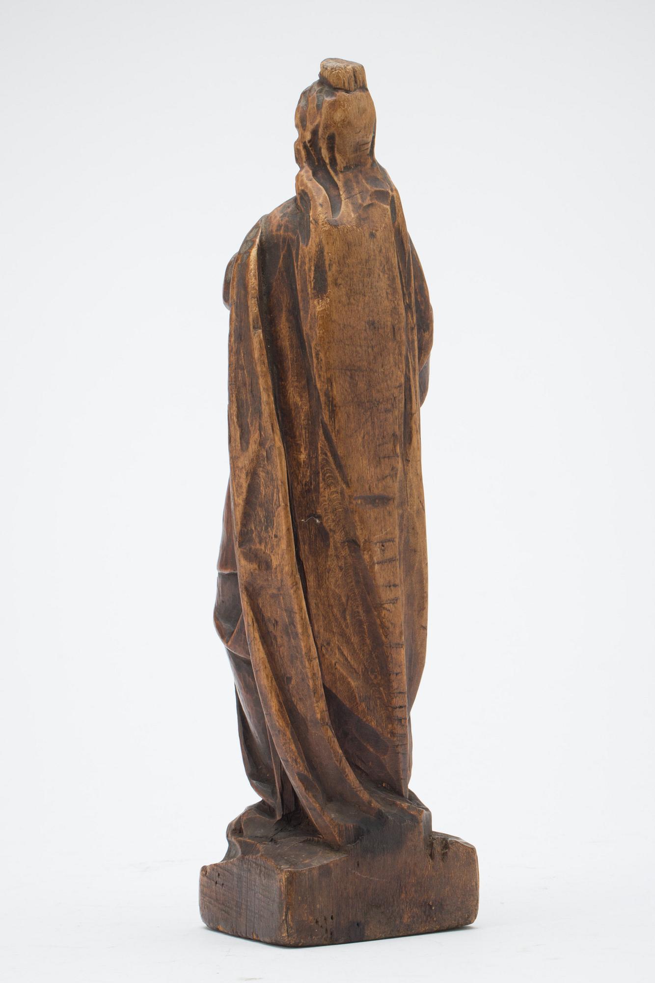 SKULPTUR, trä,  Madonna 1800-tal.