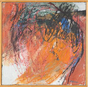 CO Hultén, oil on canvas, signed.