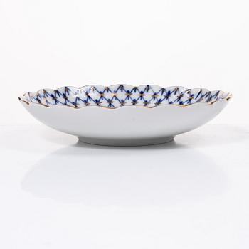 Kaffeservis, 16 delar, porslin, "Cobalt Net", Lomonosov, Sovietunionen.