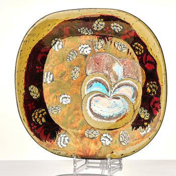 Birger Kaipiainen, a stoneware dish, Arabia, Finland.