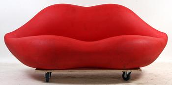 SOFFA, plast, "Bocca" model 1011, Studio 65. USA. 1900/2000-tal.