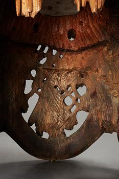 Knut Fjaestad, A Knut Fjaestad Art Nouveau sculptured pine table, Sweden ca 1900.