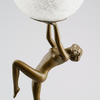 BORDSLAMPA, art déco, 1900-talets första hälft.