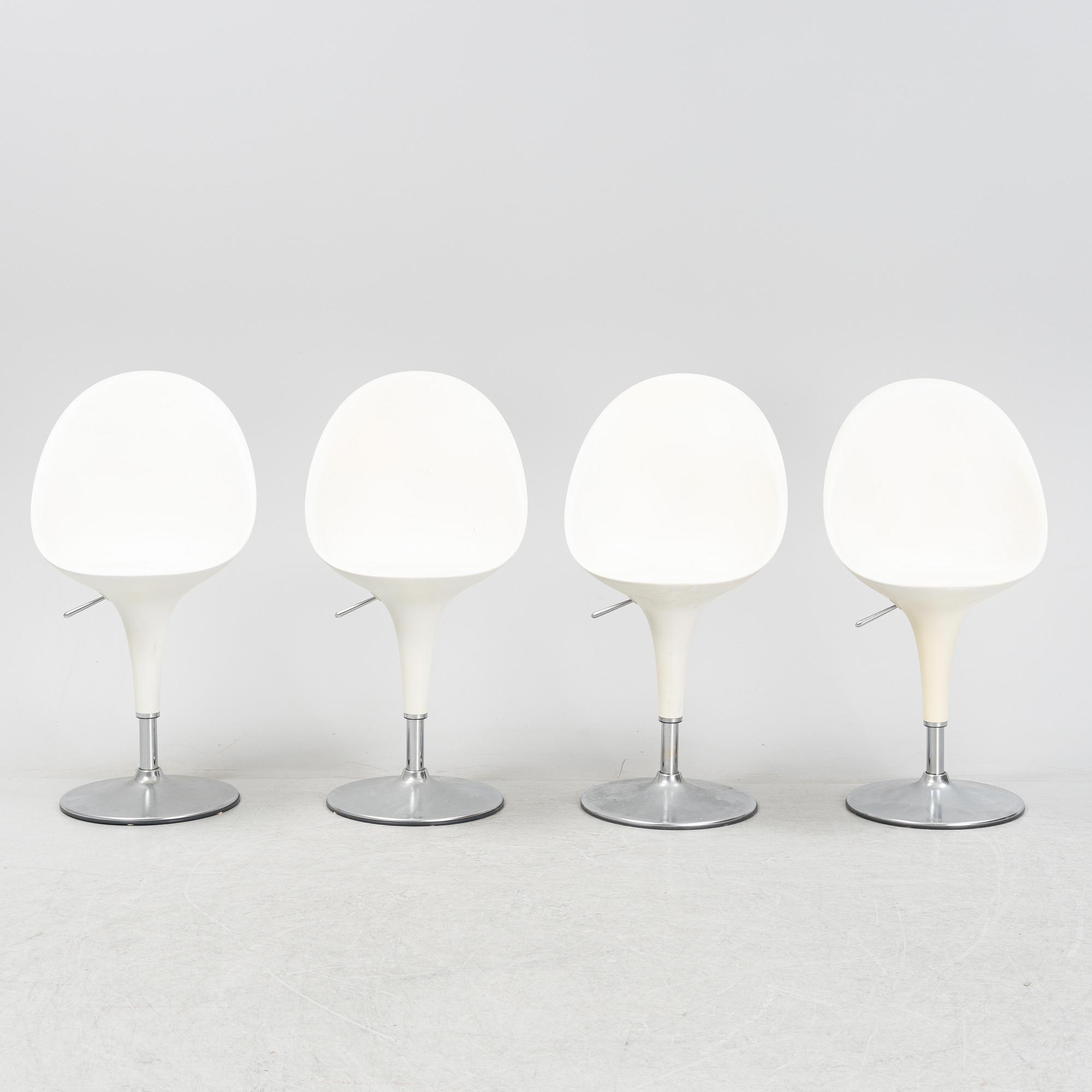 Stefano Giovannoni, a set of four 'Bombo chair', bar chairs, Magis, Italy.