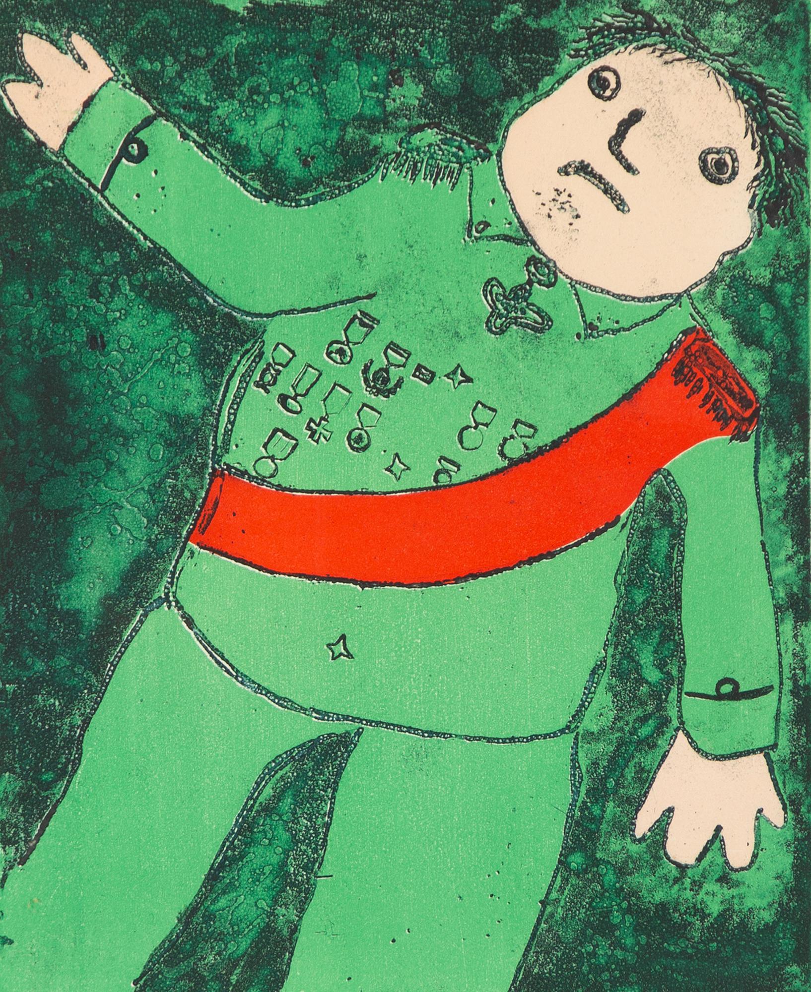 Enrico Baj, "Constant d'Aubigné, Baron de Surineau".