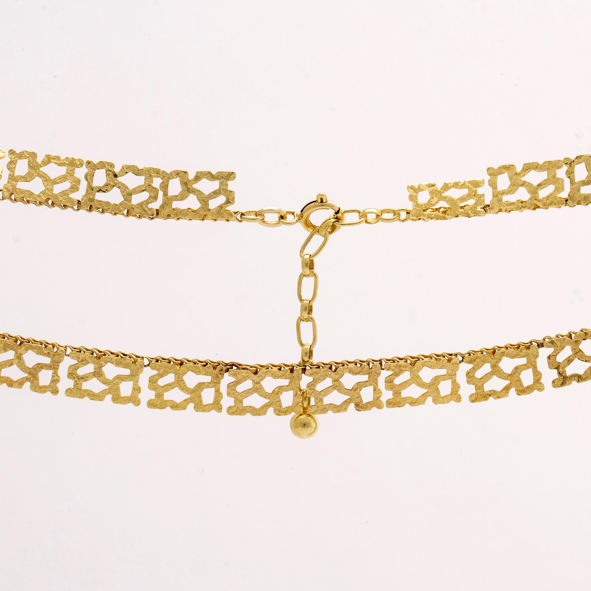HALSBAND 14K guld, 21,9 g, ca 45 x 1 cm.