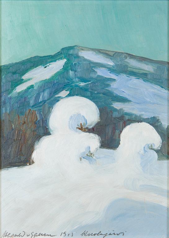 Harald Gallen, Winter landscape.