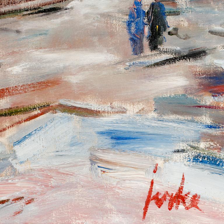 ERIK JERKEN, olja på duk, sign.