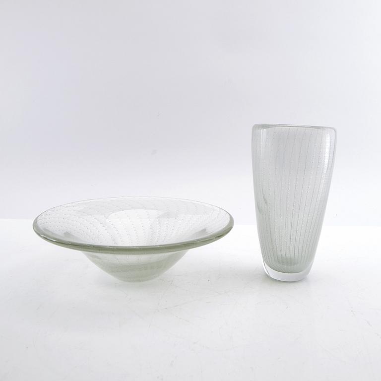 Kaj Franck, Bowl and vase, "Veil".