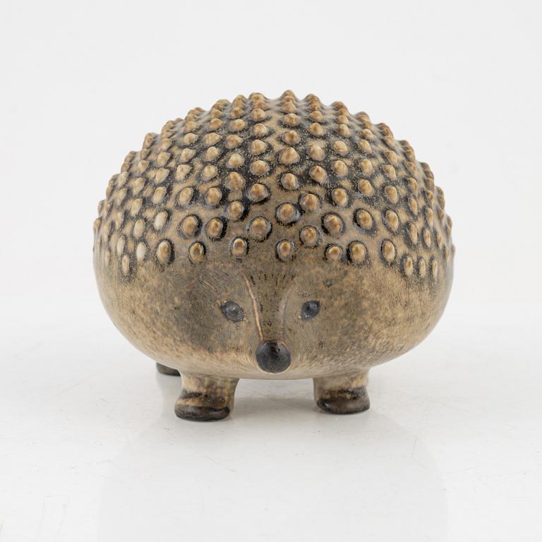 Lisa Larson, a stoneware figurine of a hedgehog, for Nordiska Kompaniet in cooperation with WWF, Gustavsberg.