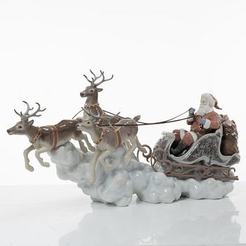 Alfredo Llorens, "Santa's midnight ride", Lladró, Spain.