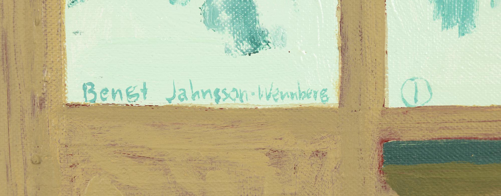 Bengt Jahnsson-Wennberg, triptyk, olja på duk, signerad.