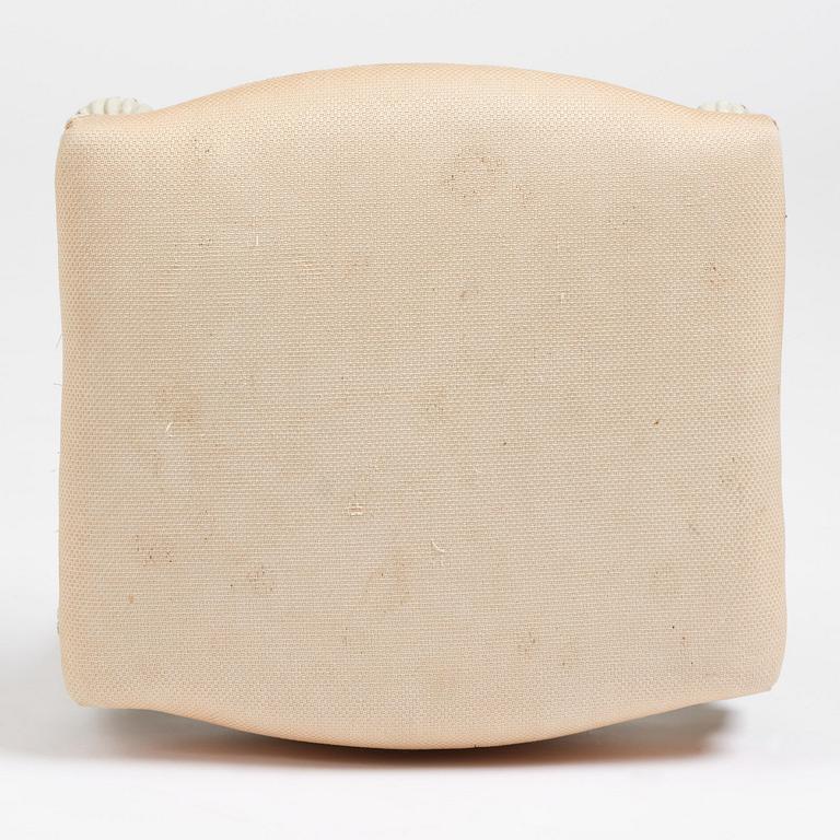 A late Gustavian stool, Stockholm, late 18th century.