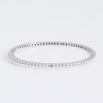A ca 1.10 cts brilliant-cut diamond bracelet. Recarlo, Italy.