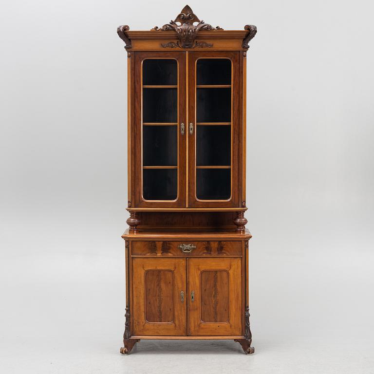 Bokskåp, nyrenässans, 1800-talets slut.