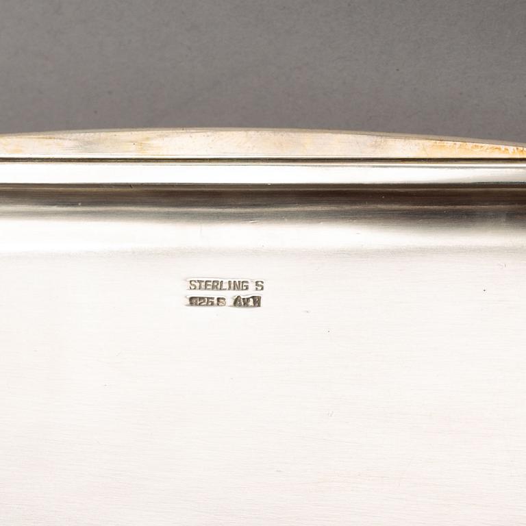A silver box by Axel Holm, Denmark, second half of the 20th Century.