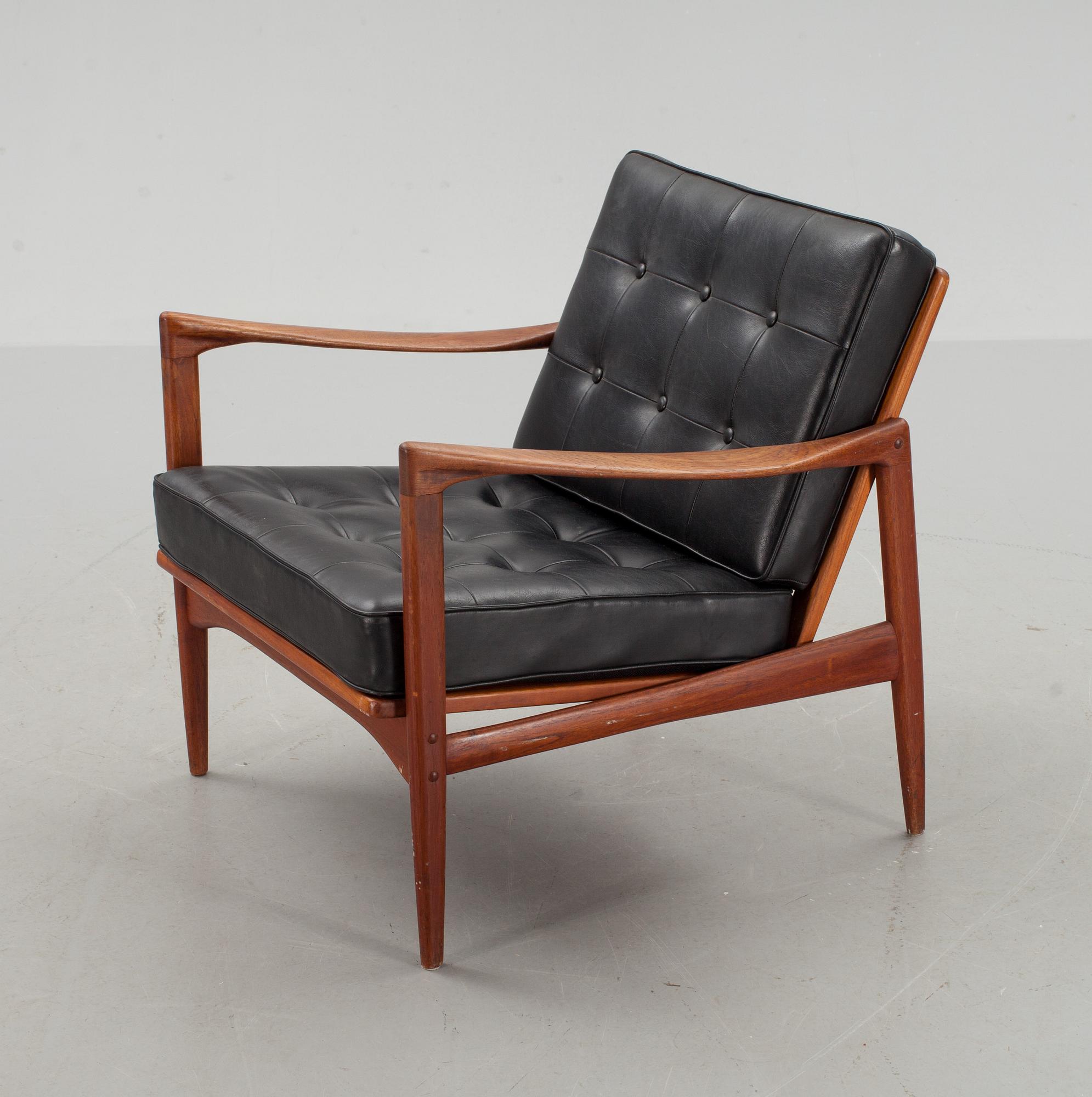 FÅTÖLJ, "Kandidaten", Ib Kofod Larsen, OPE, 1960-tal.