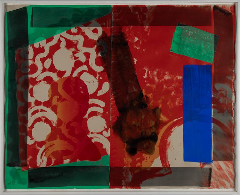 HOWARD HODGKIN, lithograph in colours, 1980, signed 67/100.