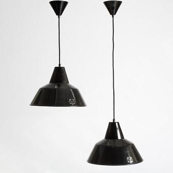 Ebolicht, a pair of ceiling lamps, anniversary model.