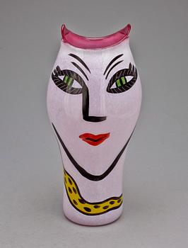 VAS, glas, Ulrica Hydman-Vallien, Kosta Boda, sign.