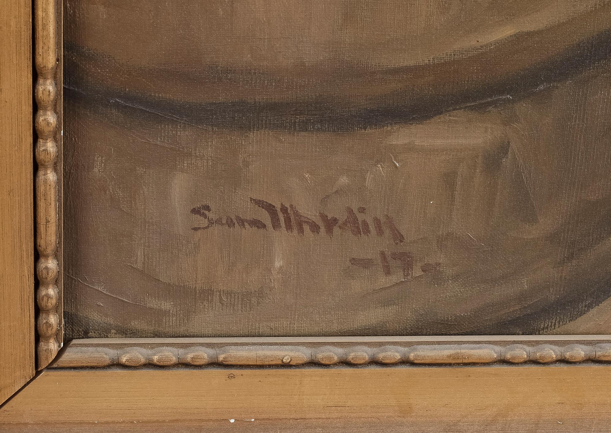 SAM UHRDIN. Olja på duk. Signerad Sam Uhrdin o dat -17.