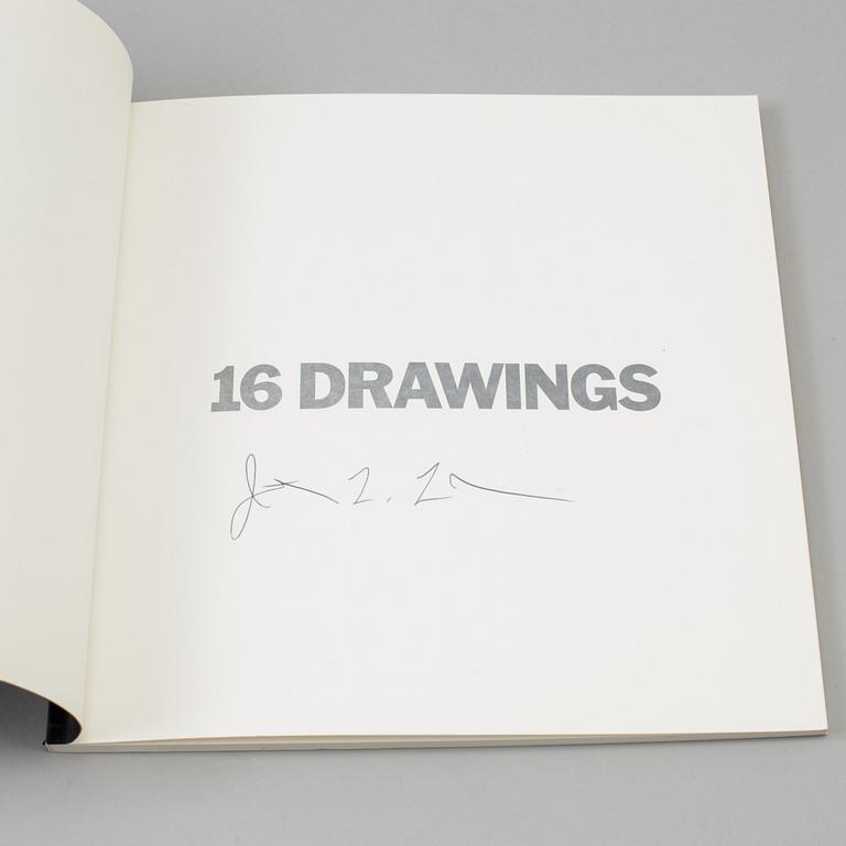 JONATHAN LASKER, signed book/catalog "16 Drawings", published by Anders Tornberg Gallery.