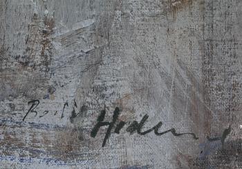 BODIL HEDLUND, olja på duk. Signerad.