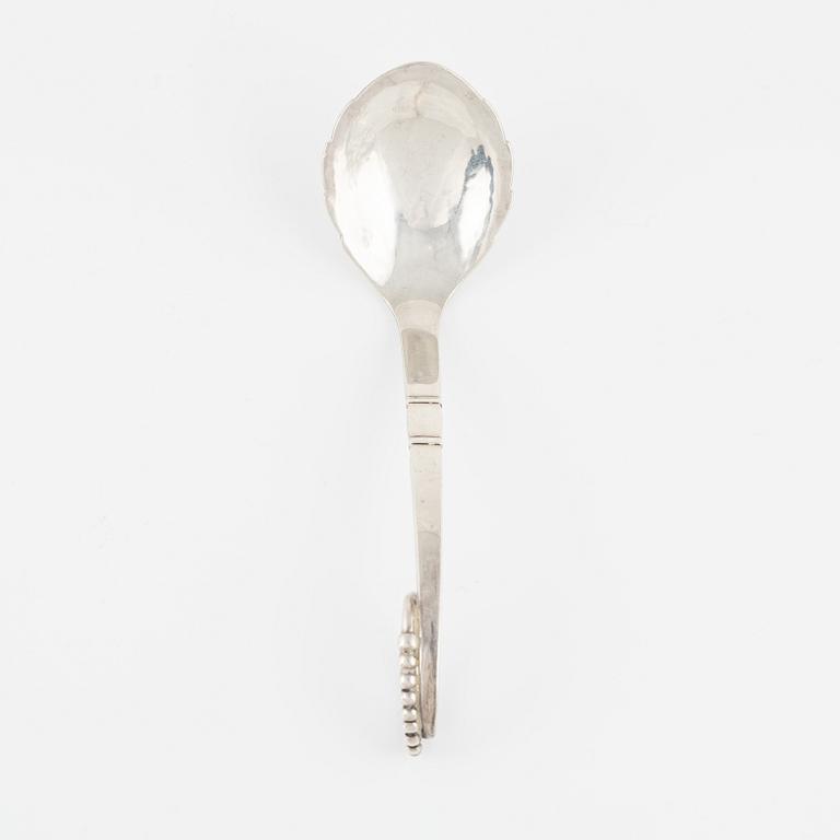 Georg Jensen, serveringssked, sterlingsilver, Danmark efter 1945.