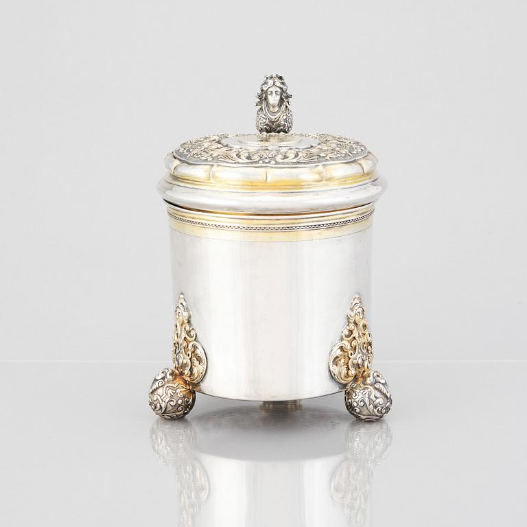 A Swedish 18th century parcel-gilt silver tankard, mark of Niclas Warneck, Karlstad 1751.