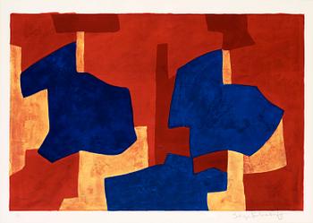 461. Serge Poliakoff, "Composition jaune, bleue et rouge".