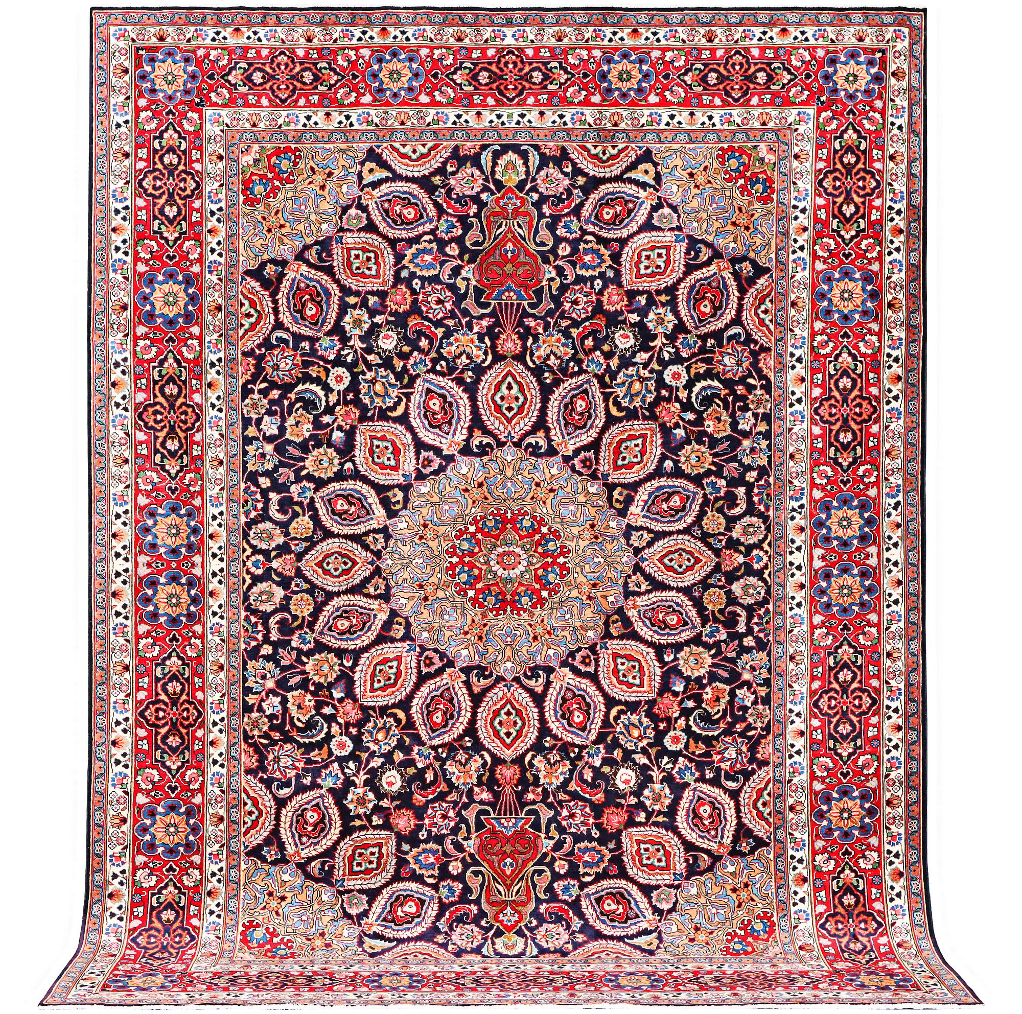 A Meshed carpet, c. 352 x 253 cm.