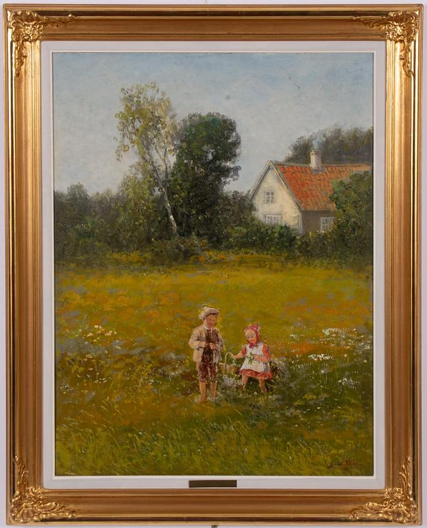 Severin Nilson, Barn i sommarlandskap.