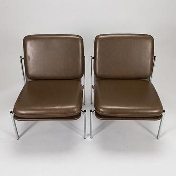 Ilmari Tapiovaara, Two 1960's lounge 'Kiki' chairs for Merivaara.