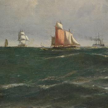 Carl Ludwig Bille, Off coast.