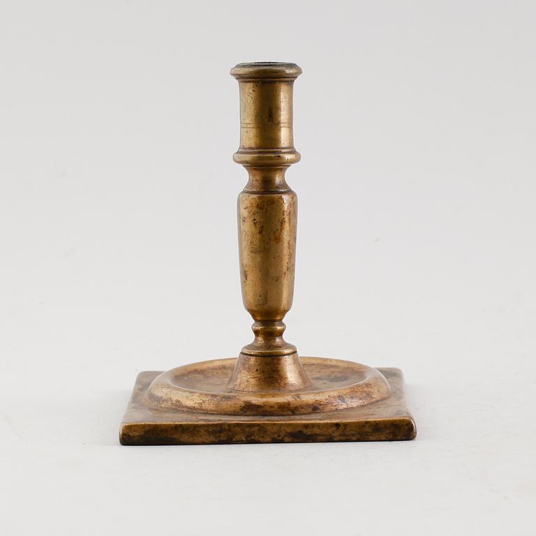 LJUSSTAKE, brons, 1600-/1700-tal.