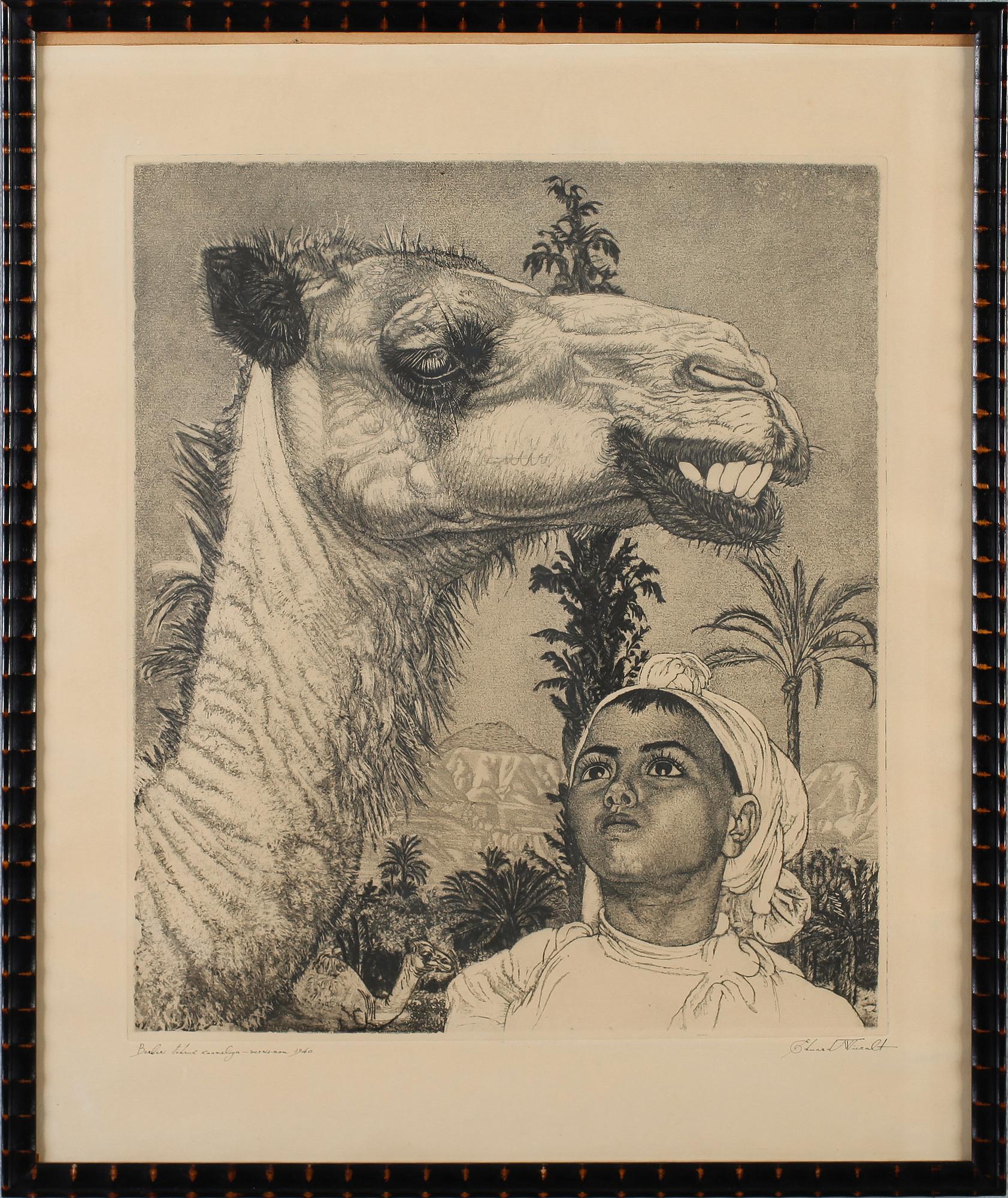 EDUARD WIIRALT, etsning, signerad, daterad 1940.