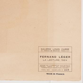 Fernand Léger After, "La lecture".