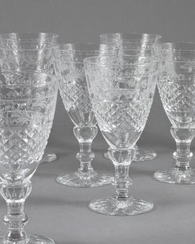 VITVINSGLAS, 12 st, "Elvira Madigan", Elis Bergh, Kosta, 1900-tal.