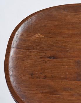 Axel Einar Hjorth, a stained pine 'Utö' table, Nordiska Kompaniet, 1930s.