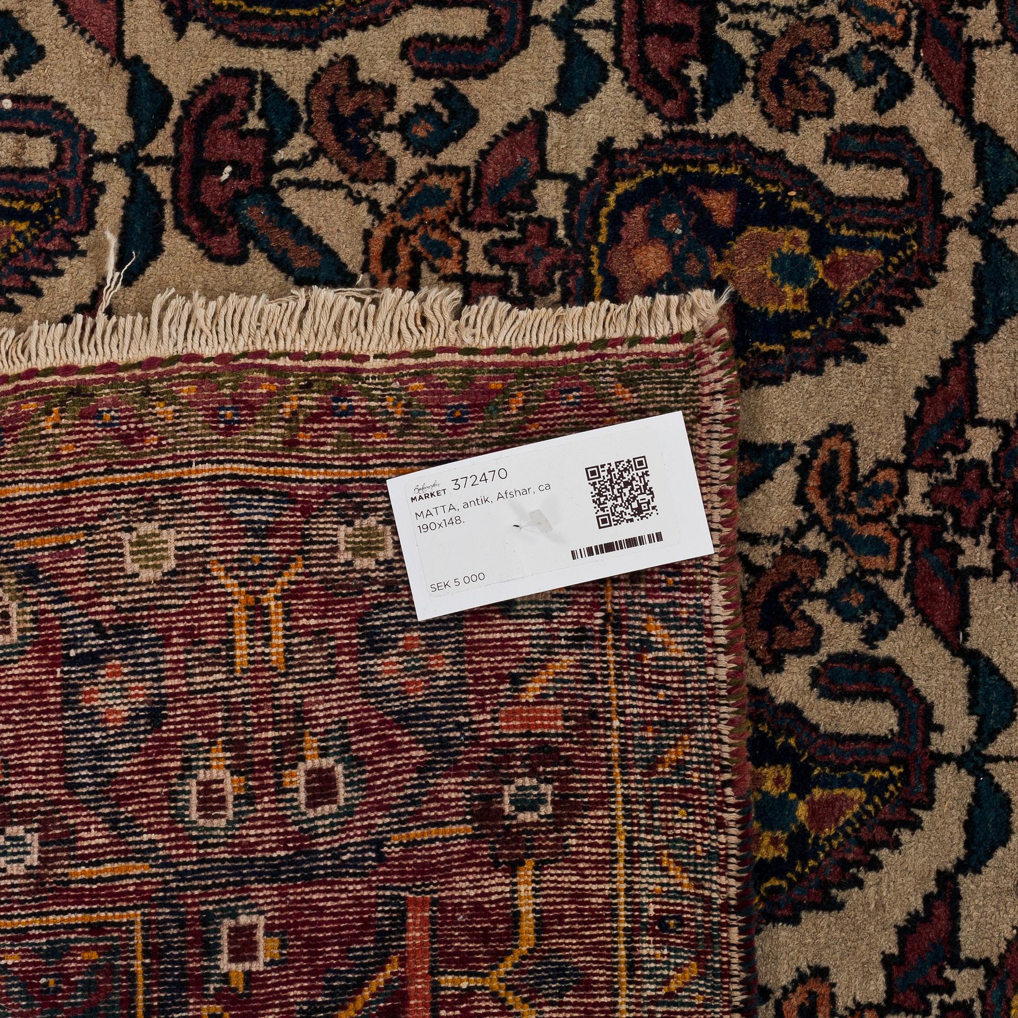 MATTA, antik, Afshar, ca 190x148.