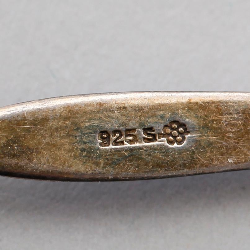 MOCCASKEDAR, 6 st, silver, 1900-talets mitt.