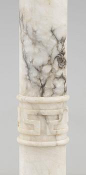 PIEDESTAL, alabaster, 1900-tal.