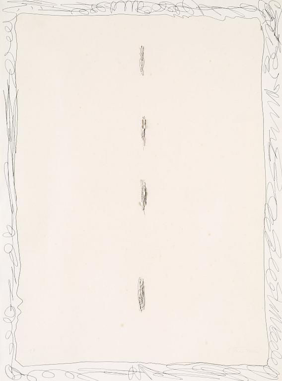 Lucio Fontana, Untitled, from: "Serie Rosa".