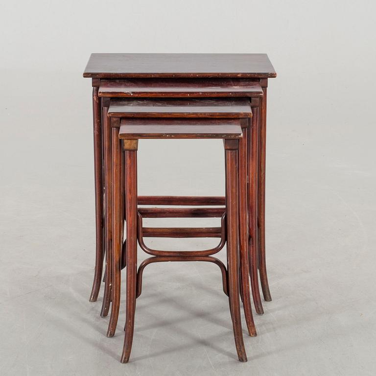 A 4 SET NESTING TABLE THONET CA 1900.