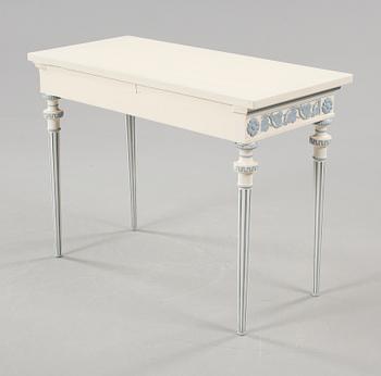 A late gustavian style consol table, early 20th century.