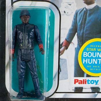STAR WARS, 2 stycken actionfigurer i originalförpackning, Meccano och Palitoy, 1978-81.