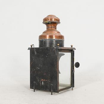A Mobach & fils copper lantern around 1900.