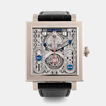 45. Jean Dunand, Palace, GMT, "Piece Unique", "Flying Tourbillon", "Christophe Claret", monopusher chronograph, ca 2010.