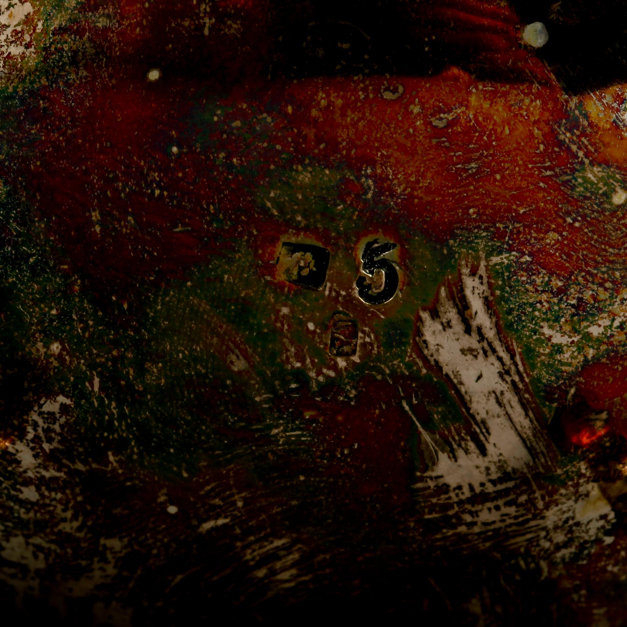 SOCKERSKÅL, silver, cirka 213 g, otydliga stämplar, troligen Centraleuropa, 1800-tal.